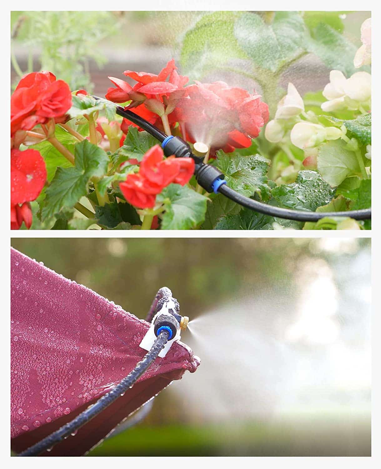 Système D'Arrosage Brumisateur De Jardin Réglable 20m - Refroidissement Et Irrigation Automatique